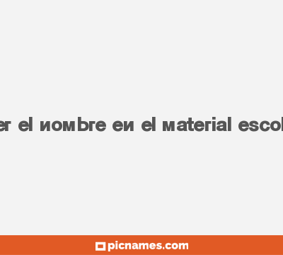 CÃ³mo poner el nombre en el material escolar y juguetes